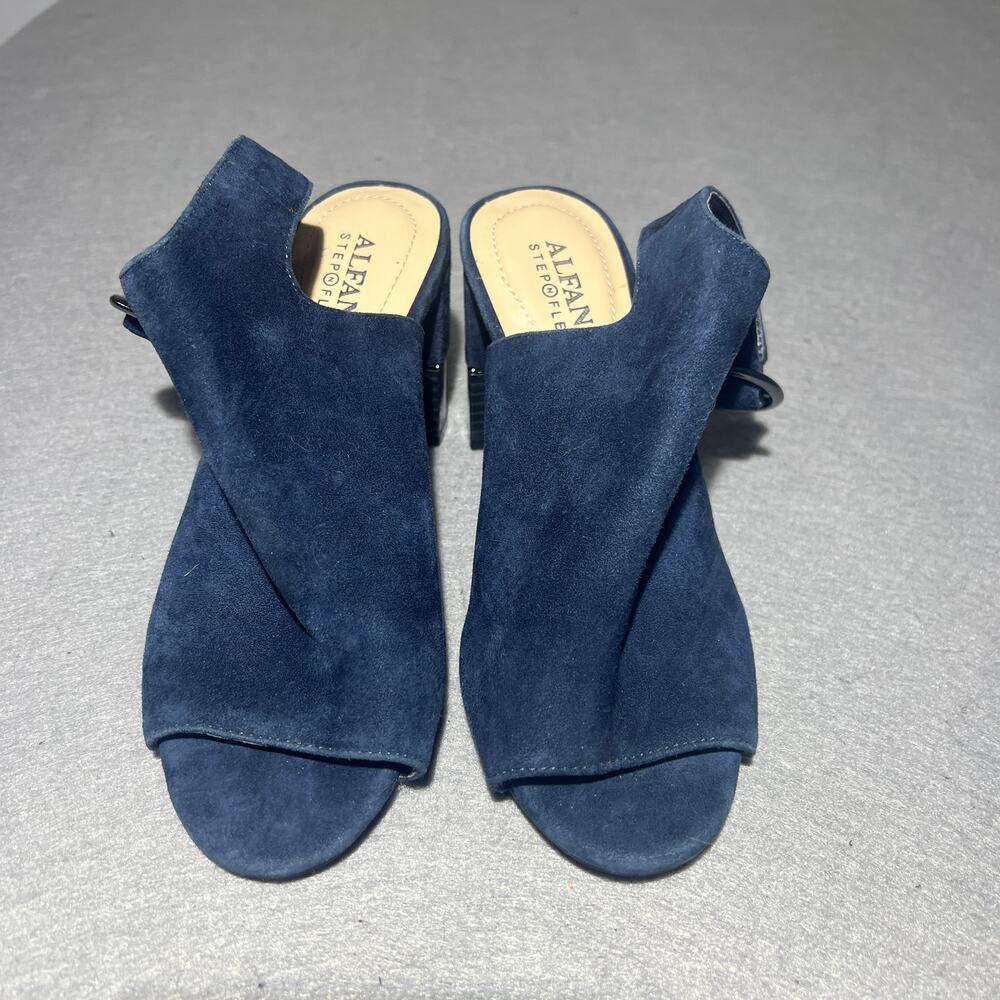 Alfani Step N Flex Navy Block Heel Sandals Women’s 5M